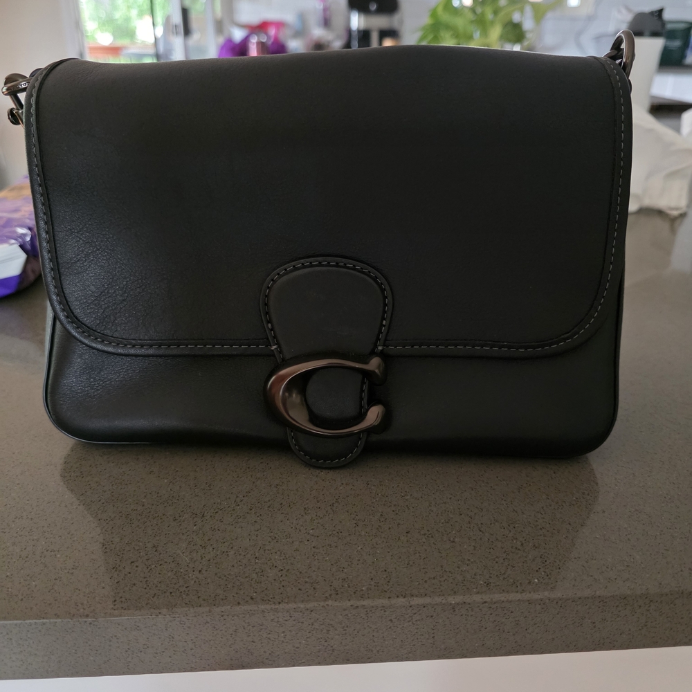 Coach Soft Tabby Black With Black Hardware